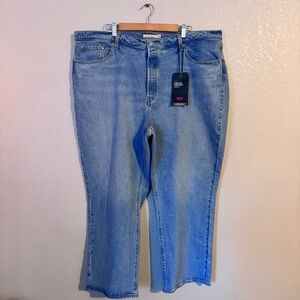 Levi's Ribcage Straight Light‎ Wash Ankle Jeans